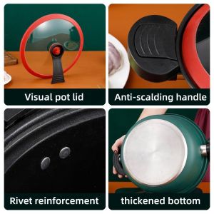 professional Kitchen Pressure Cooker Home Stew Low Pressure Non Stick