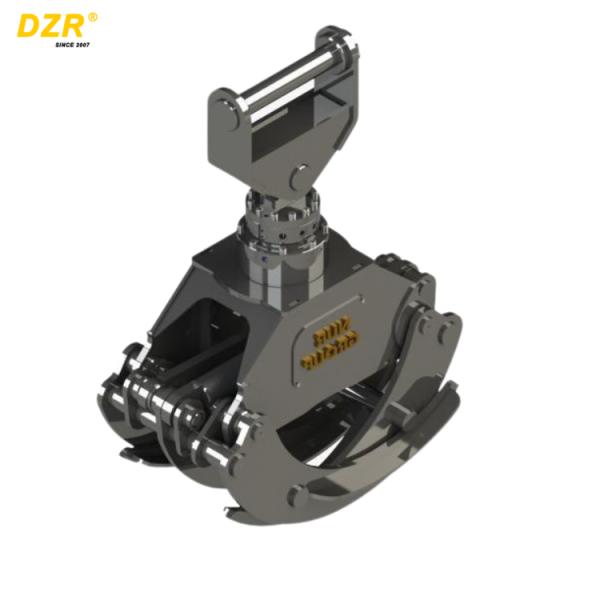 High Strength Durable Wear Resistant Excavator Hydraulic Wood Grapple Suitable 5-18ton Excavator