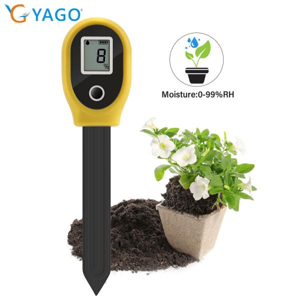Convenient Soil Humidity Monitoring Device With Large LCD Screen And ABS Plastic