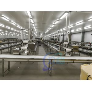 3KW Stable Shrimp Processing Machine 10000x1150x1550mm Practical