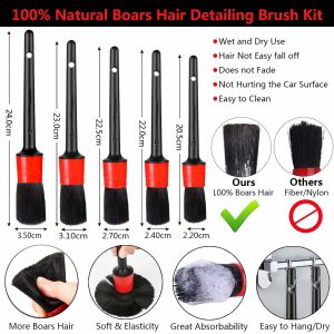 Microfibre 13pcs Car Cleaning Brushes Set With Detailing Brushes