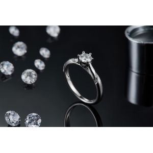 Wholesale Moissanite Jewelry 925 Sterling Silver Custom Moissanite Ring