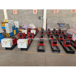 China 30T Welding Pipe Rotator For Pipe Butt Conventional With PU With Bolt Adjustment on sale
