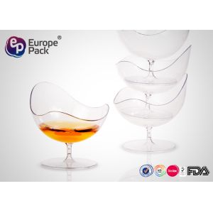 Special Shape 50ml Food Disposable Plastic Dishes PS Environmental Friendly