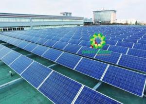 Quality Roof Penetration Free Ballasted Solar Mounting Systems Rail Equipped With Rubber Mat for sale