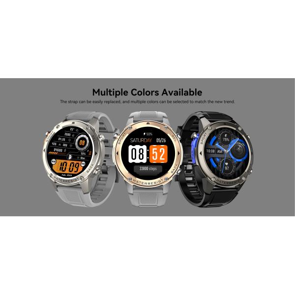 DM56 GPS Sport Smart Watch with 1.43" AMOLED Screen & 5ATM Waterproof