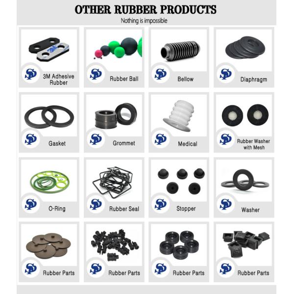 Silicon Rubber Stopper High Tensile Strength Black Food Grade NSF51 Gasket Seal