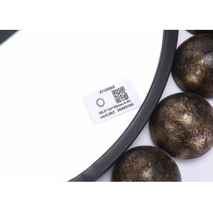 Round Bronze Sunflower Mirrored Metal Wall Art For Outdoor Indoor