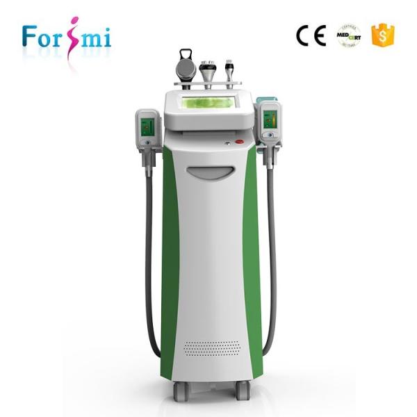 2 cryo heads 1800W 5 handles 10.4 inch cryolipolysis RF 40K cavitation slimming