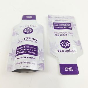 Food Grade Unique Shape Foil Packaging Bags Digital Printing Die Cut Stand Up Zipper Pouch