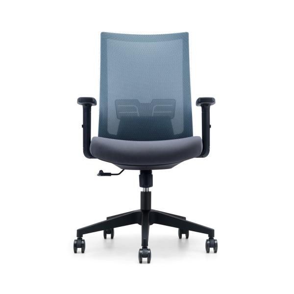 Modern Design Style Fabric Mid-back Mesh Office Executive Chair with 2D Arm