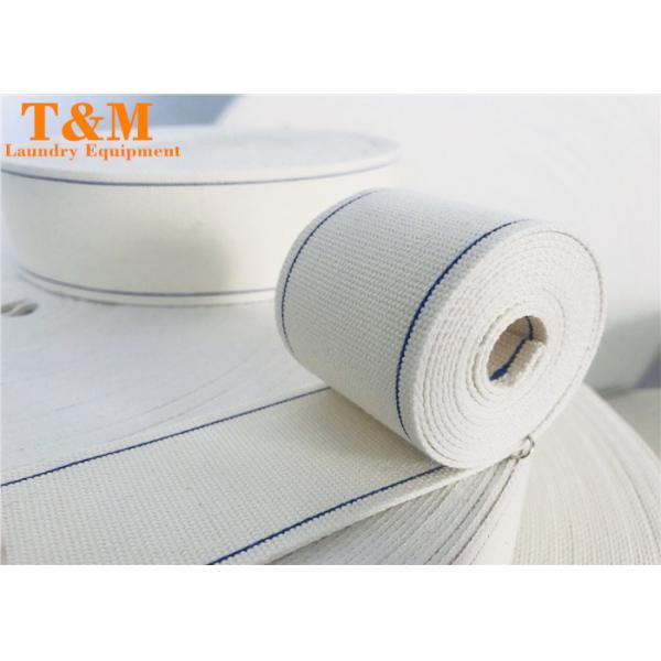 2" Conveyor Belt Commercial Laundry Spare Parts Cotton Belt Blue Line For Flatwork Ironer