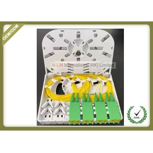 4 Cores Indoor ABS+PC FTTH white color Optical Terminal Box With SC LC Adaptor