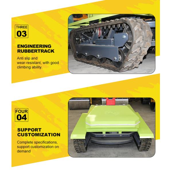 Wholesale Direct zero Turn Mini Rc Robot Lawn Mower Crawler Remote Control Lawn Mower