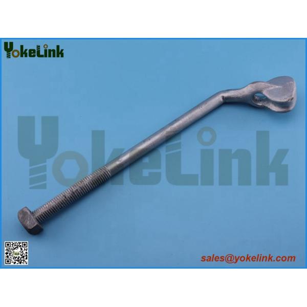 Angle thimble eyebolt