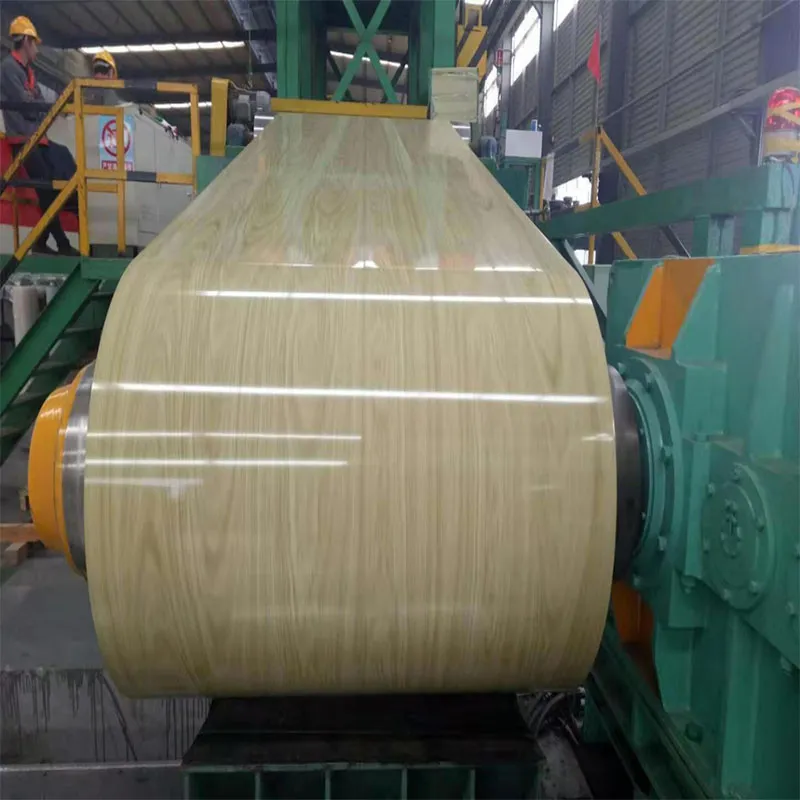 Wood Grain Pattern Printed Color Coated Steel Coil PPGI Roll