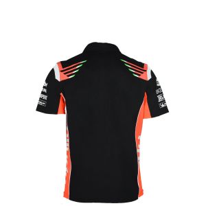 Racing Team Customized Printing Methods Breathable 100% Cotton Zipper Polo Shirt