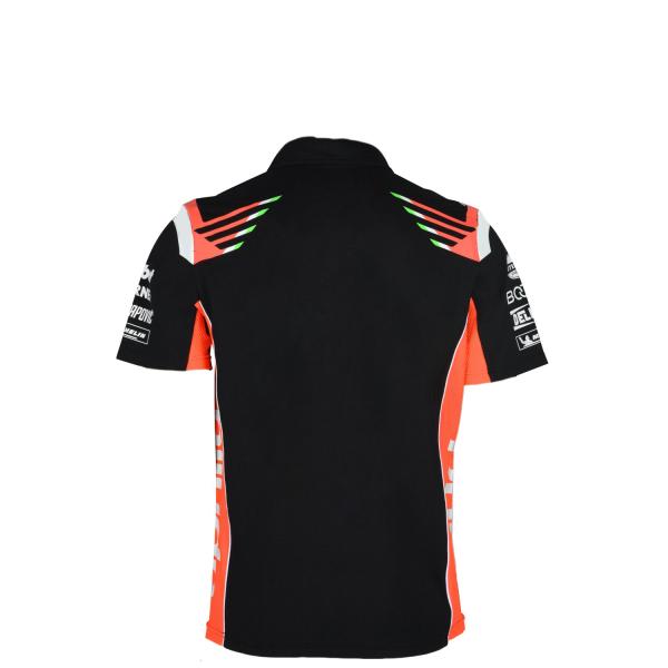 Racing Team Customized Printing Methods Breathable 100% Cotton Zipper Polo Shirt