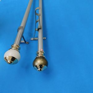 7.2 Metre 28mm 0.45mm Zinc Alloy Luxury Curtain Poles