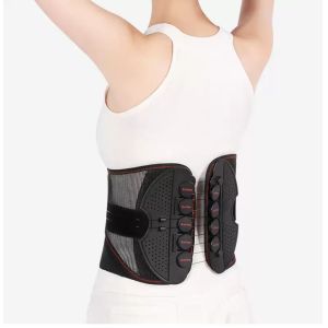 Breathable Mesh Pulley Back Brace Lightweight Lumbar Adjustable Compression