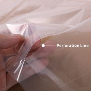 Custom Plastic LDPE Pre Opened Side Bag For Autobag Side Pouch Machine