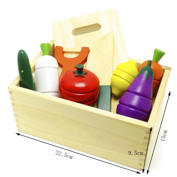 Montessori Kitchen Pretend Toy For Children Cutting Fruit Vegeta