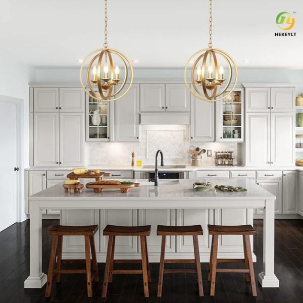 Rustic Retro Chandelier Ball Wrought Iron Lamp Living Room Nordic Pendant Light