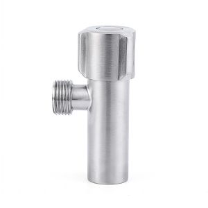 NPT Thread Household Fixtures SS304 Brushed Angle Valve Quarter Turn