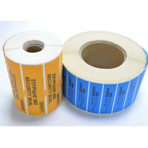 Tamper Evident Security OPEN VOID Security Labels With CMYK Printing