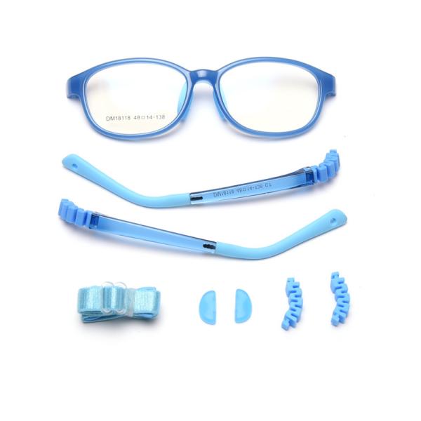 Buy Children Frame Optical Glasses TR90 Flexible Bendable One Piece Eyeglasses at wholesale prices