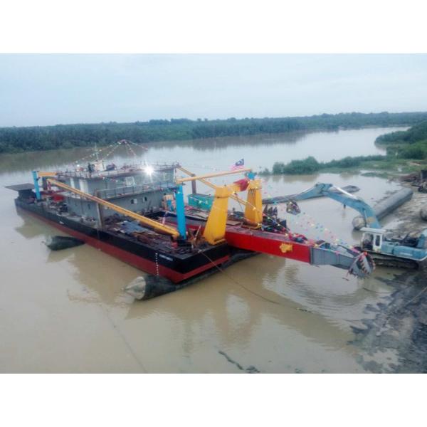 Suction Cutter Crown Type Sand Dredging Equipment Vessel With 10Meters Dredging Depth