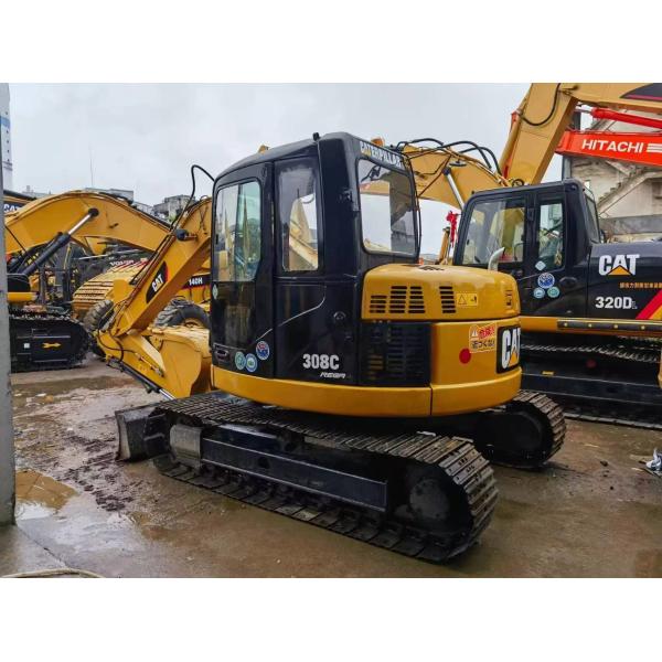 8Ton Used Cat 308C Blade Backhoe Excavators 0.35m3 Equipment Digger