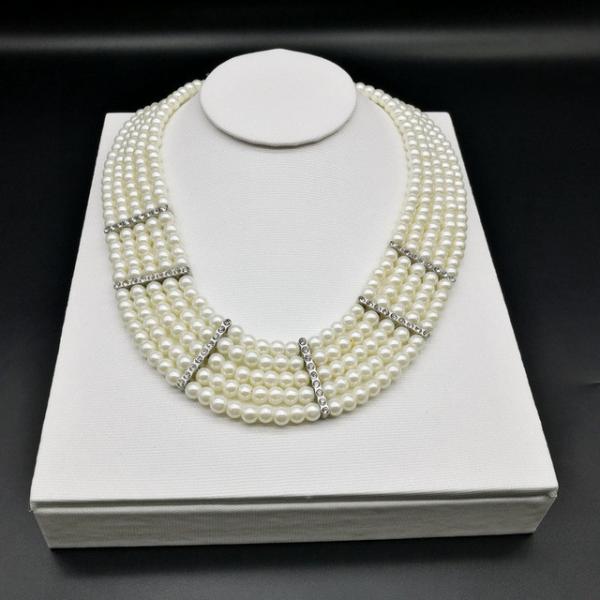 Buy White Leather Necklace Bust Display Stand Eco Friendly Delicated Arts For Ladies at wholesale prices
