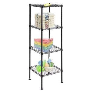 4 Layers Bathroom Lightweight Wire Storage Racks 14" W X 14" D X 54" H
