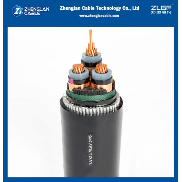 12.7/22kV XLPE Medium Voltage Cable Low Smoke Halogen Free Armoured Power CableRed stripe Standards SANS 1339