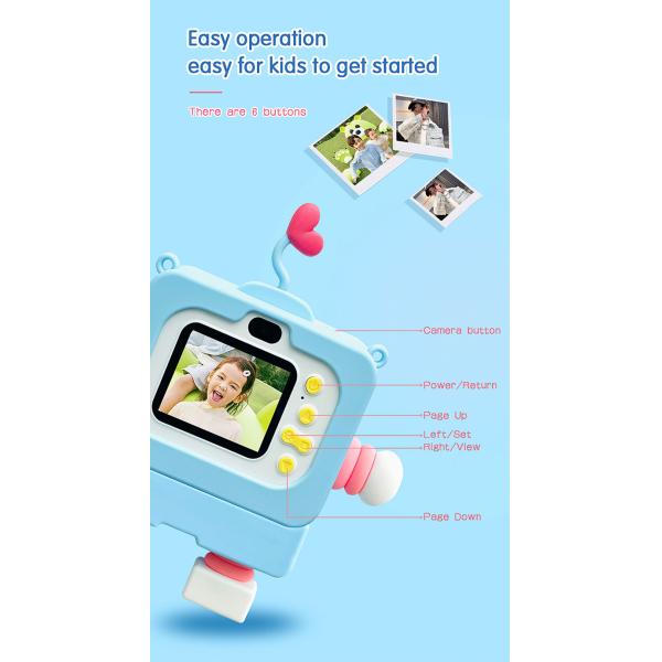 2inch Waterproof Digital Kids Camera Toys Video Camcorder For 3-12 Year Old Tweens