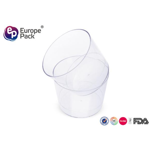 Buy Recycle Food Packing Disposable Plastic Dessert Cup 190Ml Round Shape at wholesale prices