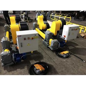 Rubber / PU Self Aligning Pipe Welding Rotator with 100 T Max Capacity
