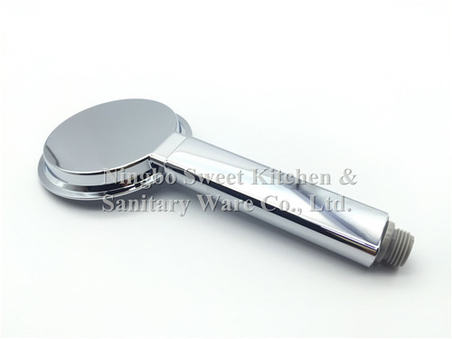 Hot sell Double face single function Chrome plating round shower head hand shower bathroom accessories