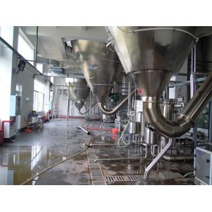 SUS304 Egg Powder Centrifugal Atomizer Spray Dryer with steam heating and PLC