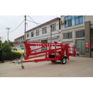 Small Towable Electric Lightweight Articulating Boom Lift Easy Operation