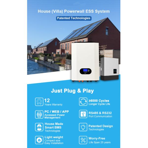 48V Lithium Battery 100Ah 200Ah Home Battery Power Wall For Solar Energy System