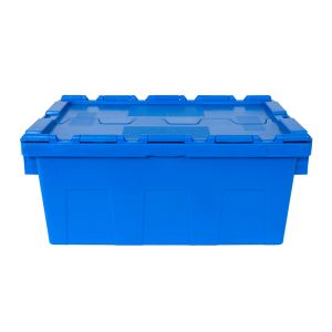 Quality Customized Color Attached Lid Logistic Nesting Plastic Container for Transport and Storage for sale