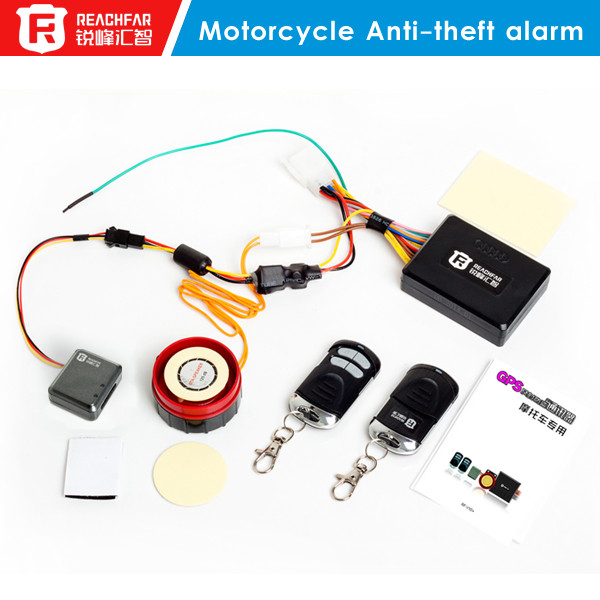 Buy Reachfar rf-v10+ easy install motorcycle anti-theft gps tracker and loudspeakers alarm at wholesale prices
