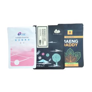Custom printing, heat sealing and meticulous facial mask packaging bag for