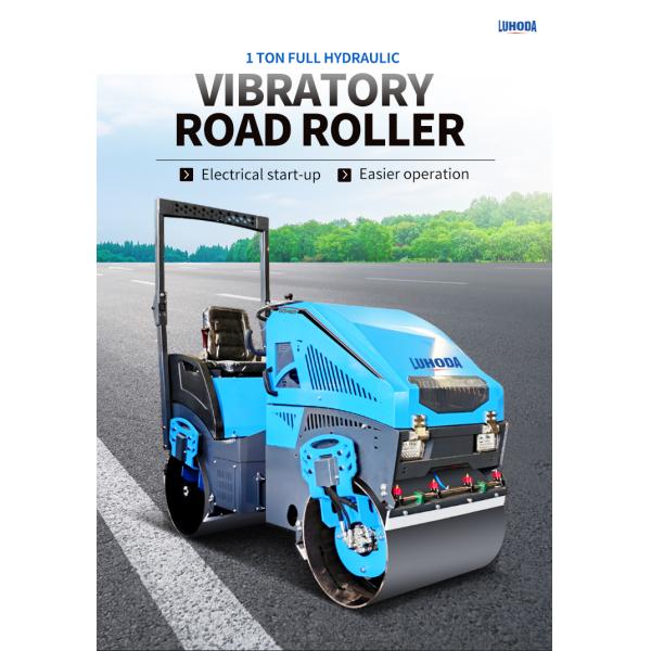 Construction Machinery Dual Drum 1 Ton 2 Ton 3 Ton Diesel Hydraulic Vibrating Road Roller Compactor