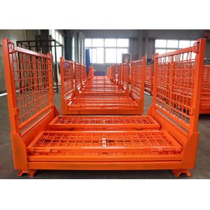 Woven Wire Mesh Pallet Cage 50x50 1.5T Four Sided