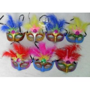 Quality carnival feather mask for sale