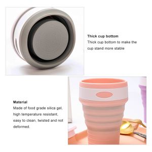 Reusable 350ML Collapsible Silicone Coffee Cup BPA Free
