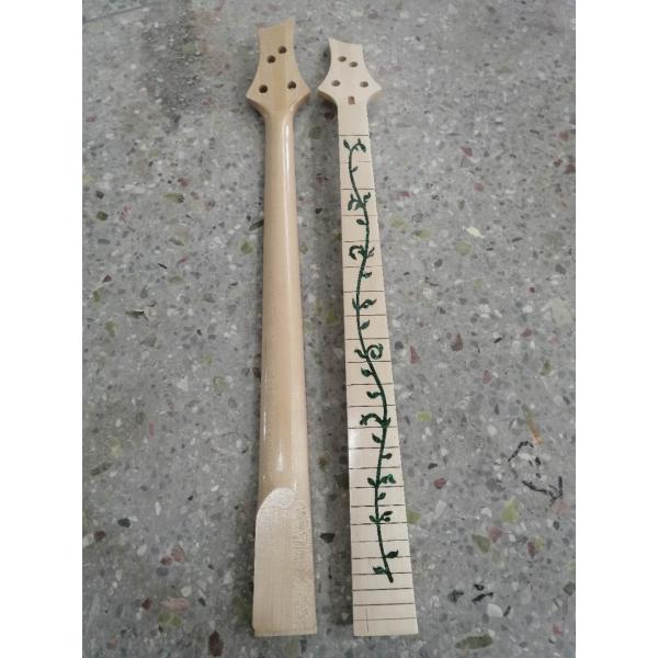 Custom Grand 22 Fret Roasted Maple Electric Guitar Neck for Handmade Tele Guitar Kits Gloss Finished with Bone Nut